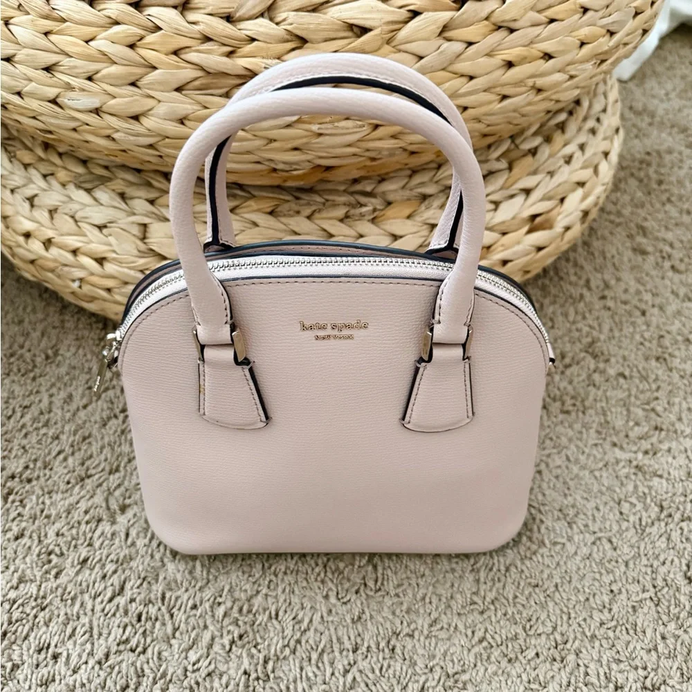 Kate Spade pastel pink leather crossbody handbag - Picture 2 of 9